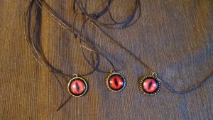 Red Dragon Eye Pendants