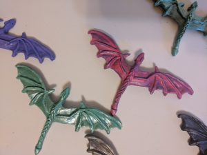 Hair Clip Dragons