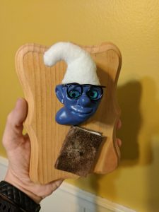 Smurf Trophy Plaque