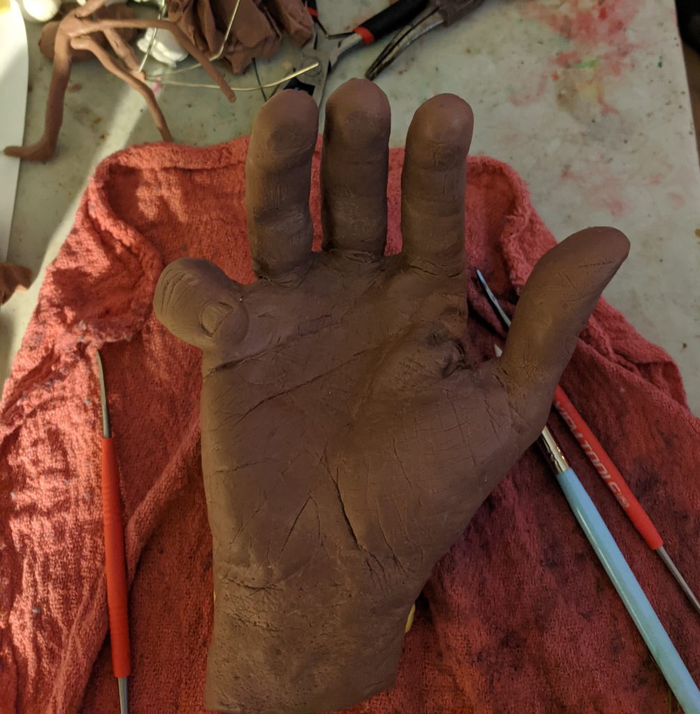 Severed Hand Phone holder sculpt