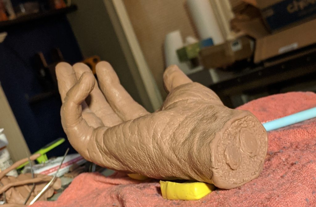 Severed Hand Phone holder sculpt