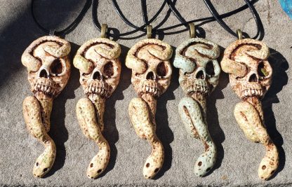 Skull and Snake Pendant