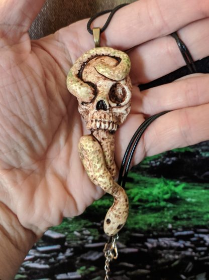 Skull and Snake Pendant