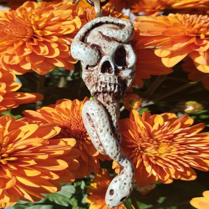 Skull and Snake Pendant